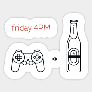 Friday afternoon - Office games Sticker